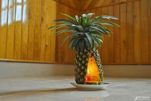 Sử dụng tr&aacute;i kh&oacute;m để khử m&ugrave;i trong ph&ograve;ng k&iacute;n (dứa, kh&oacute;m)