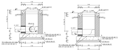 bản vẻ hố ga tho&aacute;t nước